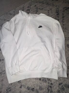 Nike White Pullover Hoodie